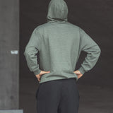 ES16 Casual Hoodie i Melerad Grön
