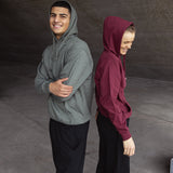 ES16 Casual Hoodie i Melerad Grön