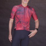 ES16 Razor cykeltröja - Marble Rosso