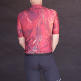 ES16 Razor cykeltröja - Marble Rosso