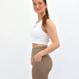 ES16 Classic Tights Kastanj med fickor på sidan