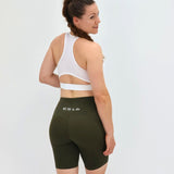 ES16 Performance Tights Army Green med fickor på sidan