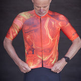 ES16 Razor cykeltröja - Marble Orange