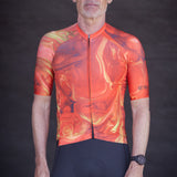 ES16 Razor cykeltröja - Marble Orange