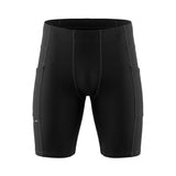 Korta löpartights med fickor - Soft Element Black