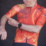 ES16 Razor cykeltröja - Marble Orange