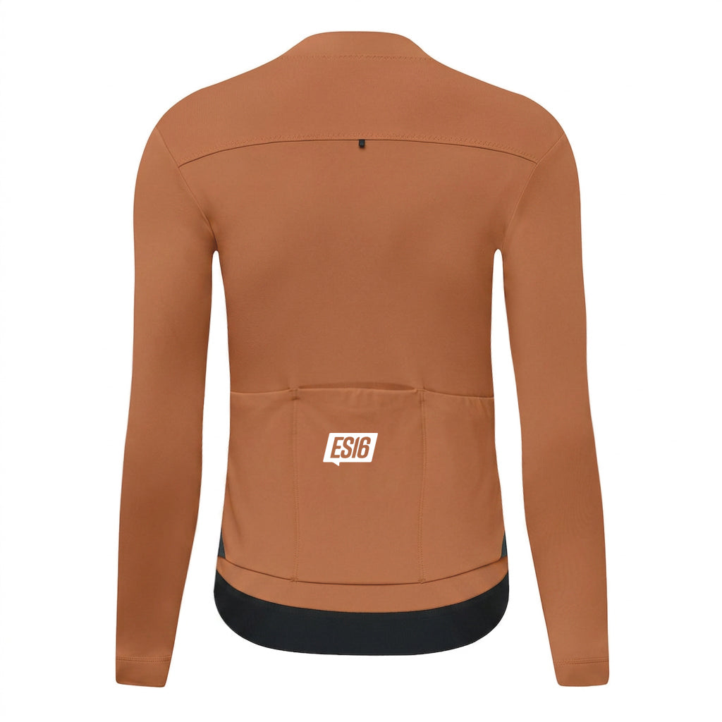 ES16 Termofleece cykeltröja. Brownsocker